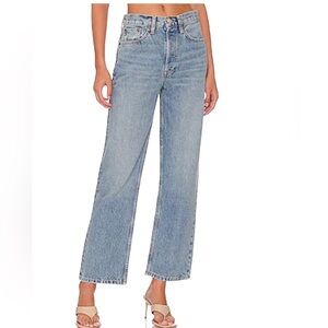 NEW Re/DONE 90s Crop in Cool Medium Blue